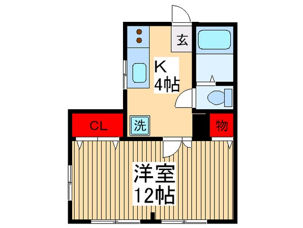 アップルパイⅡの物件間取画像